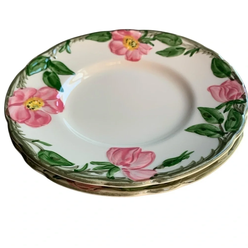 Set of 2 Franciscan Desert Rose Bread and Butter Plates 6.25” Preowned